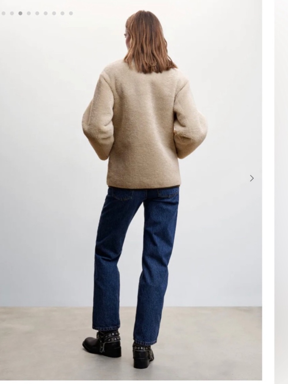 NWOT Mango Sherpa Toggle Jacket - Picture 3 of 7